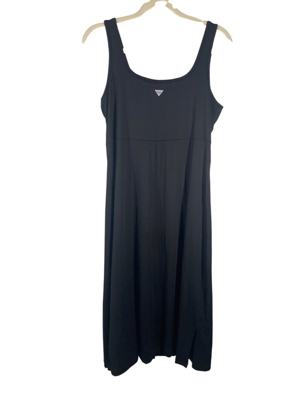 Columbia PFG Black Sleeveless Maxi Dress Omni-Freeze Cooling L outdoor comfort - Picture 3 of 11